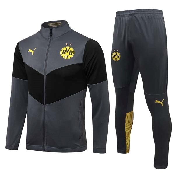 Trainingsanzug Borussia Dortmund 2022 Grau